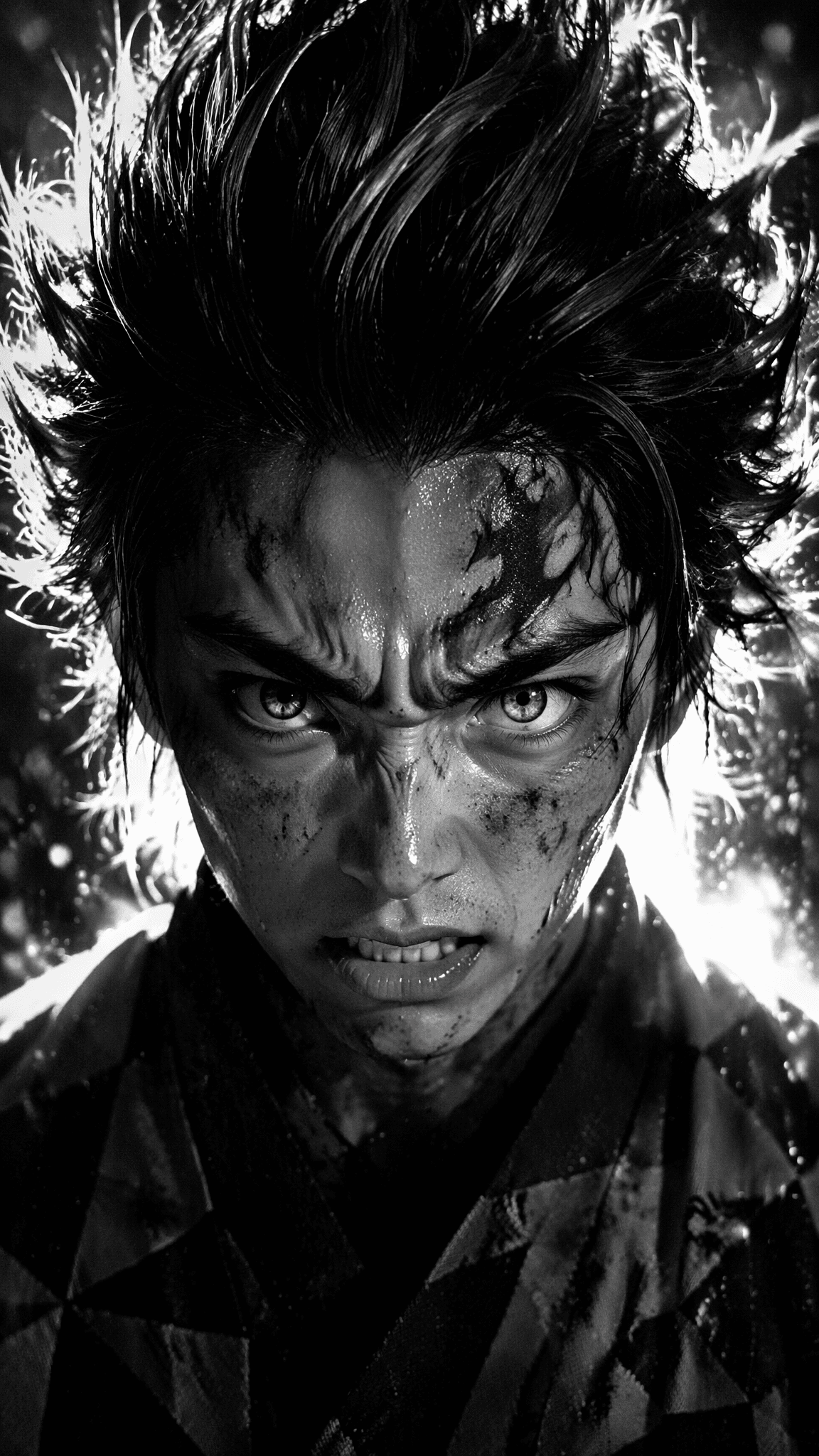 Subject and Action Extreme close-up portrait of a young…