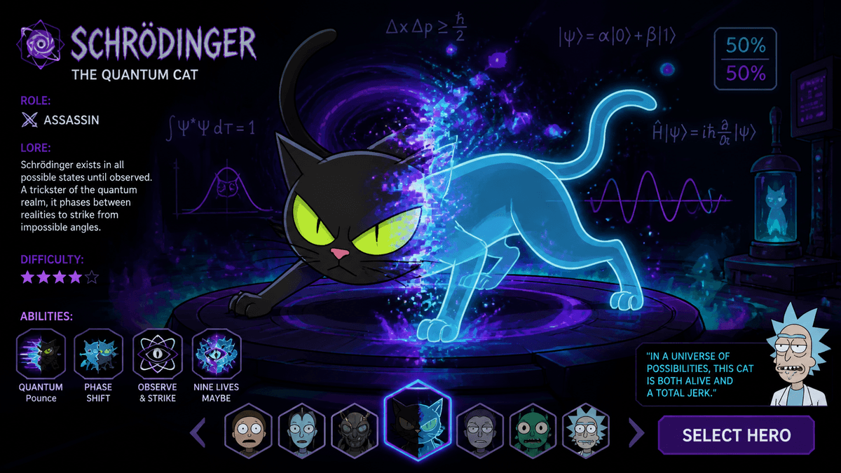 MOBA hero splash art in the style of Rick…