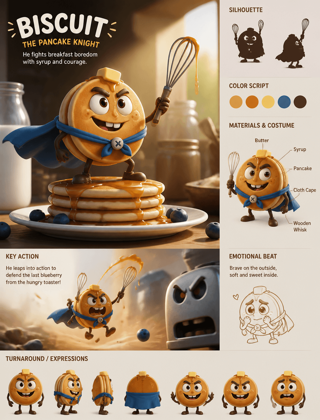 Create a polished animated visual concept for смешного кухонного…