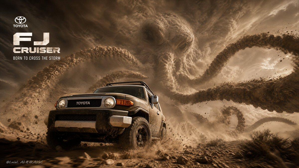Create an ultra-premium cinematic key visual for the Toyota…