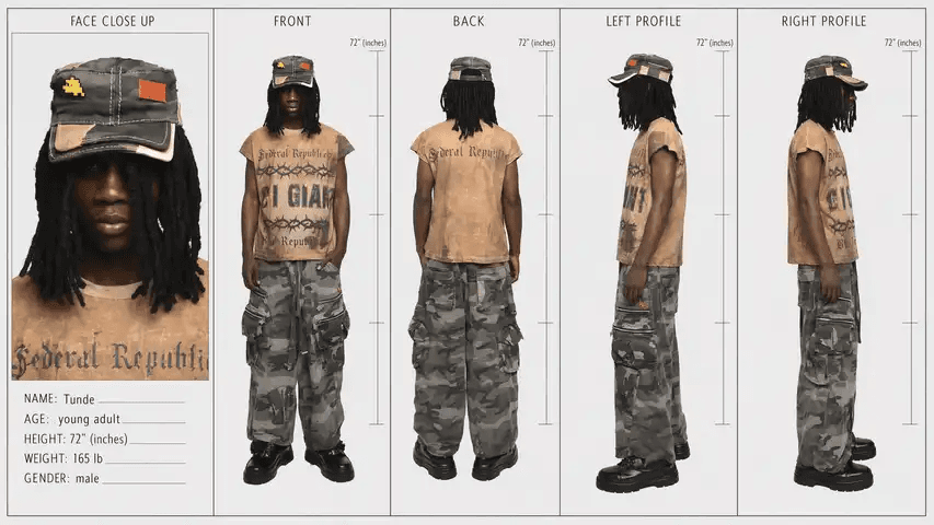 Create a character sheet using the layout shown in…
