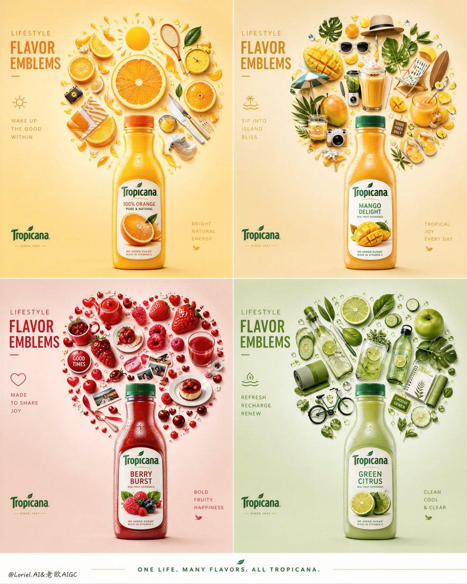 Create an ultra-premium four-panel advertising campaign board for the…