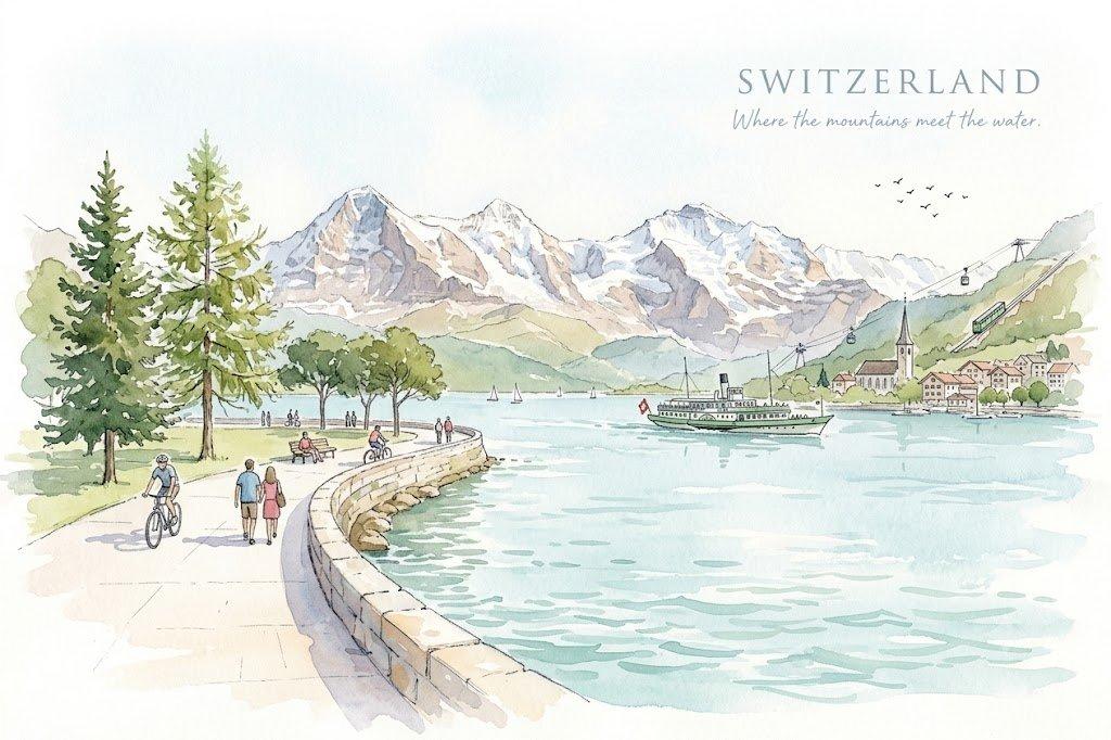 A delicate watercolor illustration on textured white paper featuring…