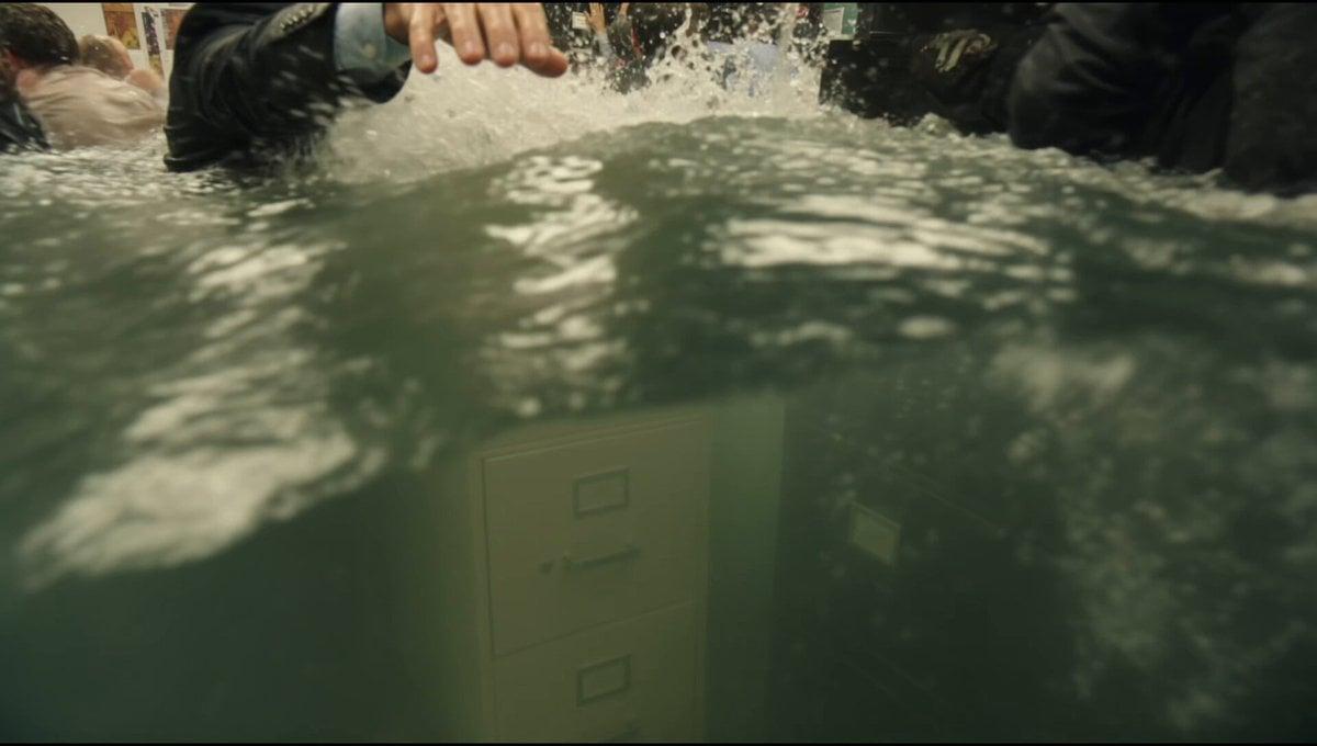 Slow-motion handheld close-up, 16:9. Shaky organic handheld shot tilting…