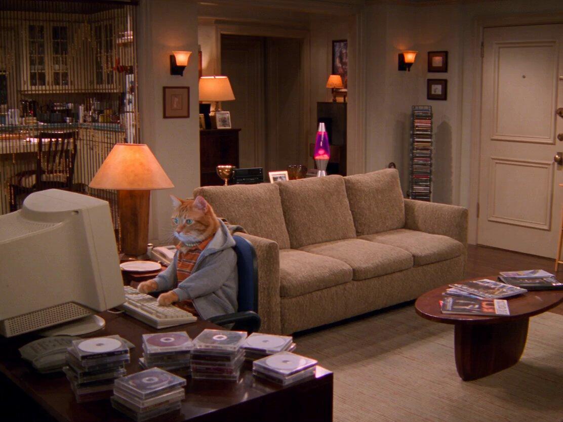 Seedance 2.0 prompt example — 2000s Retro Cat Sitcom