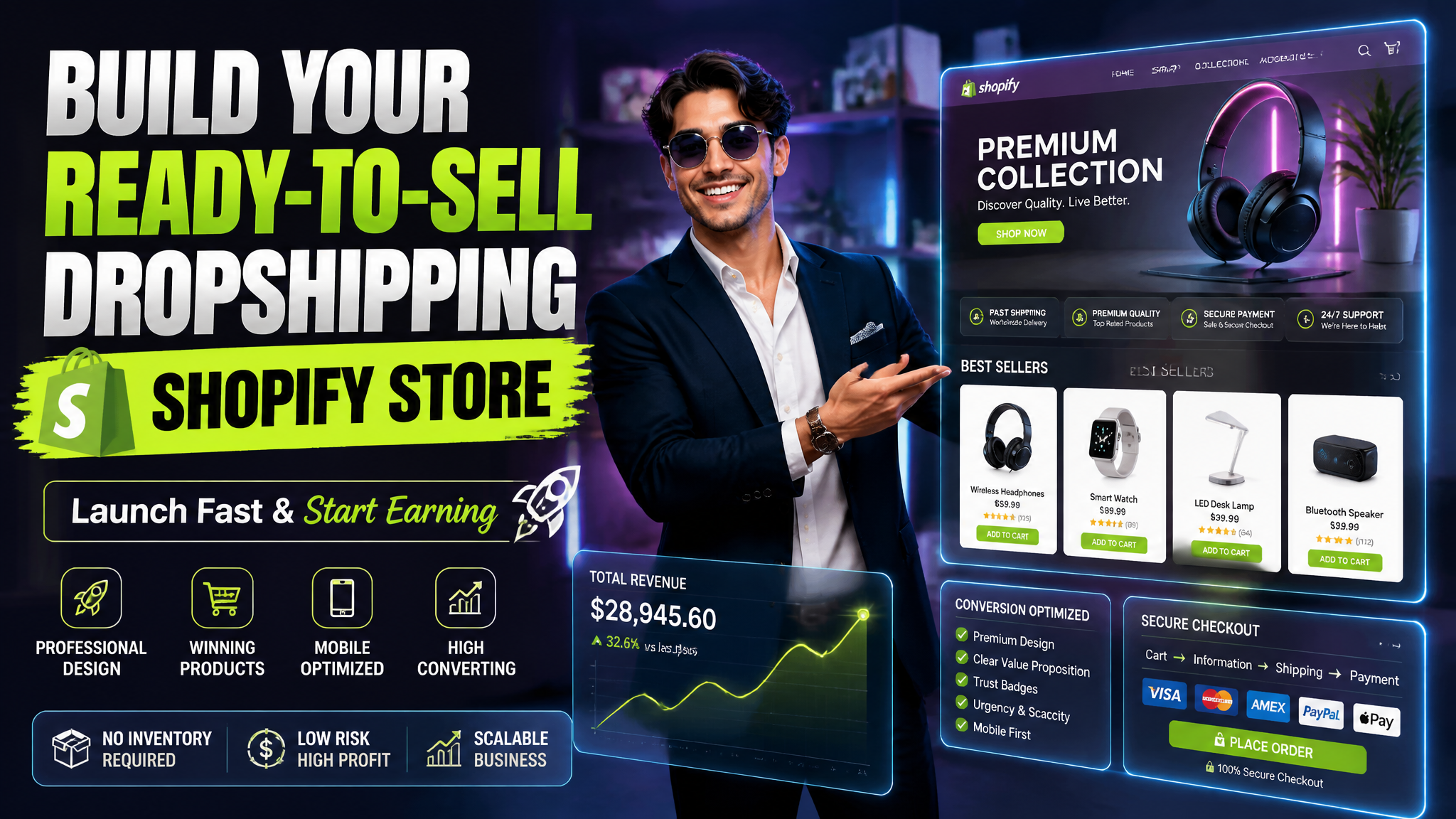 Create a vibrant, energetic cinematic social media advertisement in…