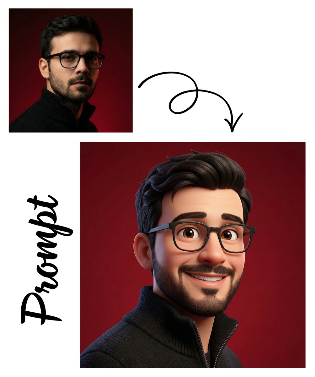 Create a high-quality 3D avatar of the person in…