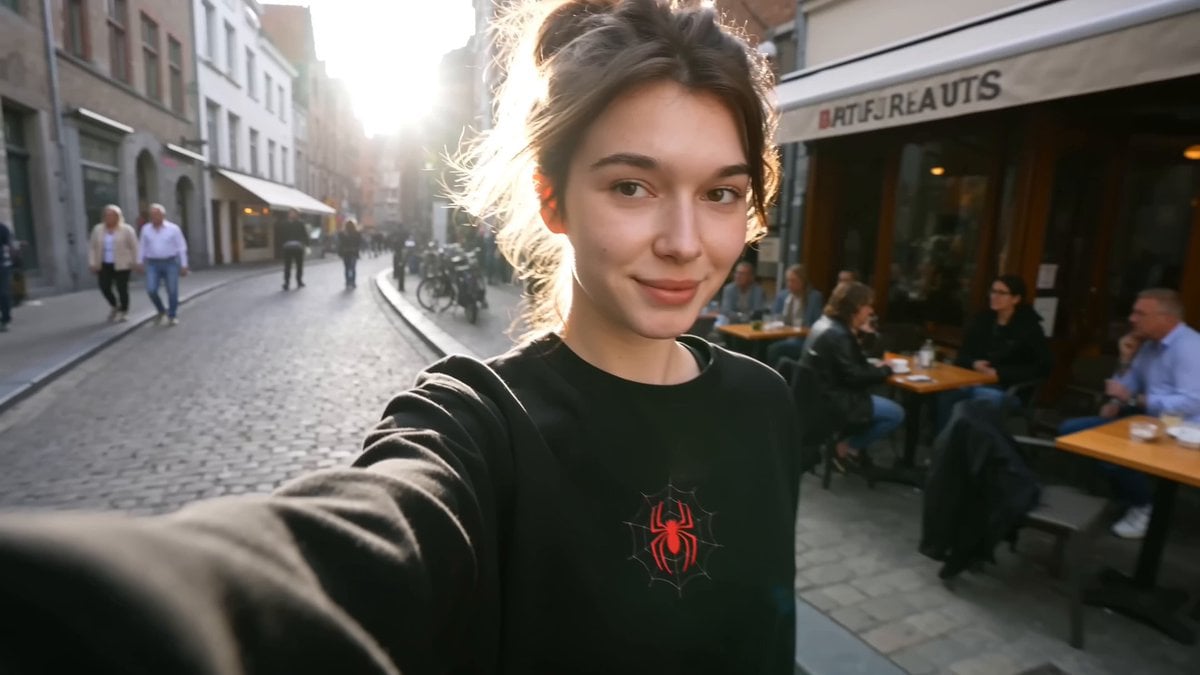 Create a 15-second ultra-photorealistic travel vlog featuring the SAME…